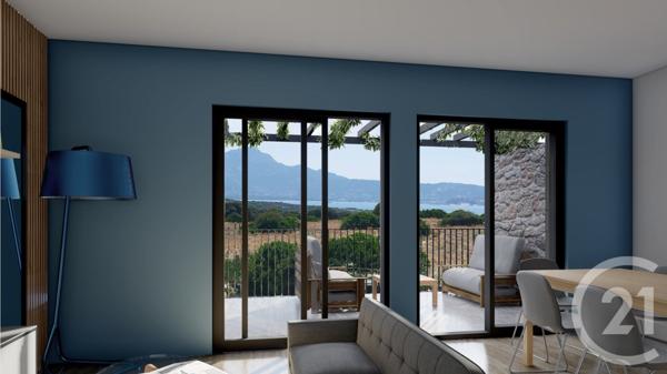 Appartement F2 à vendre  2 pièces - 42,40 m2 LUMIO - 202