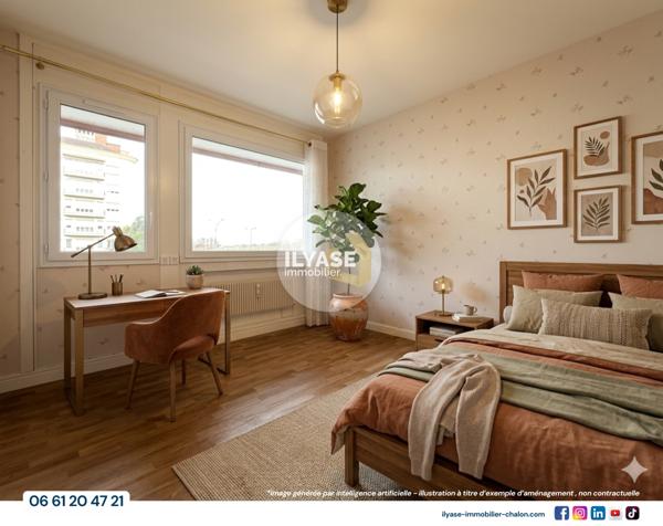 Chalon-sur-Saône (71100) Appartement T4 | Location | Centre de Chalon-sur-Saône