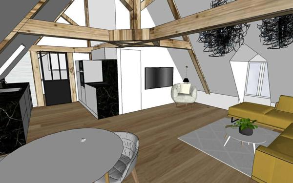 Appartement à vendre    3 pièces • 60,60 m2 Morestel