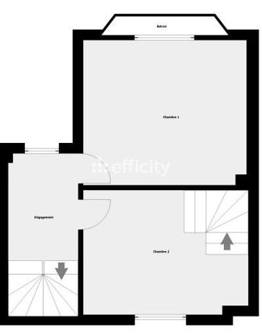 Maison 3 pièces - 65 m² Exclusivité efficity