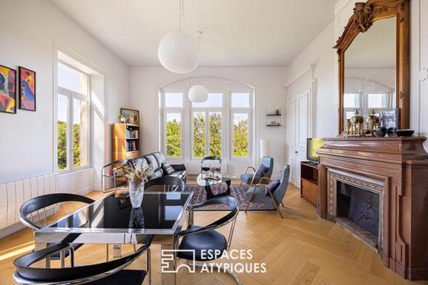 Appartement rénové au coeur d’un château avec jardin et piscine