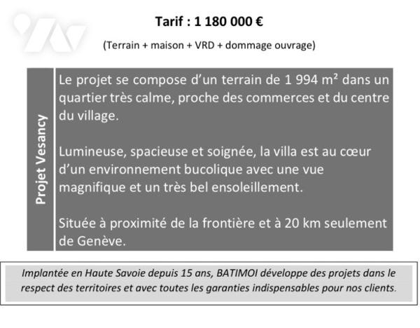 En exclusivité, découvrez cette magnifique parcelle de 1.994 m², avec vue sur les Alpes.