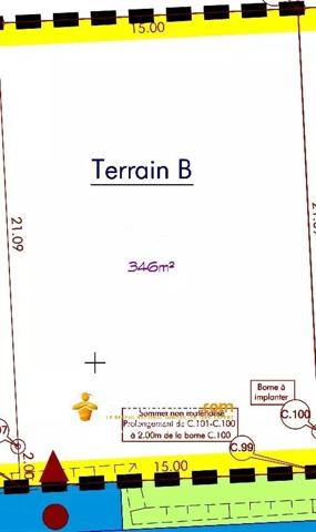 Vente Terrain 346 m2 à Saint-Didier