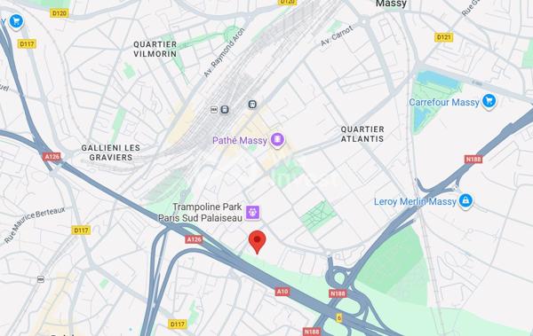 91120 PALAISEAU GARE TGV LOCATION APPARTEMENT T2 MEUBLE 42m2 + PARKING