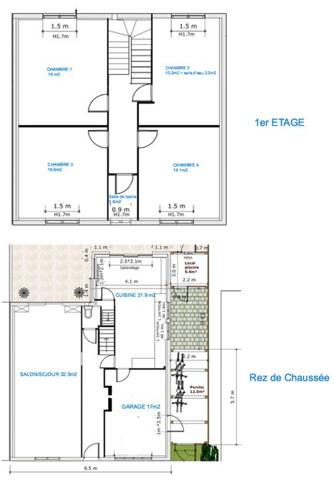 LA ROCHELLE Quartier Lafond – Maison familiale de 136 m², 4 chambres, garage, piscine et jardin paysager