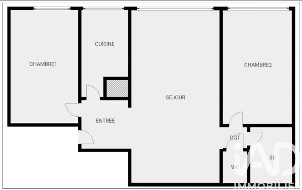Appartement à vendre 3 pièces 55,51 m² Paris 14