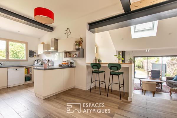 Maison angevine avec jardin en coeur de ville