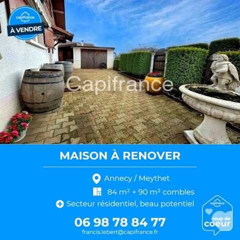 Maison à vendre ANNECY - MEYTHET (74) avec studio possible