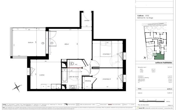 A VENDRE T3 AVEC BALCON SUR ANGERS COUBERTIN