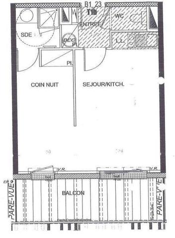 Appartement 1 pièce                                        - 44980 Sainte-Luce-sur-Loire Réf : 11696