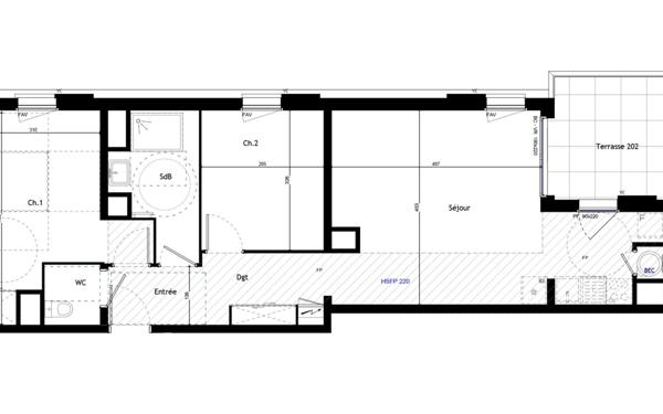 Appartement à vendre    3 pièces • 66,30 m2 Aix-en-Provence