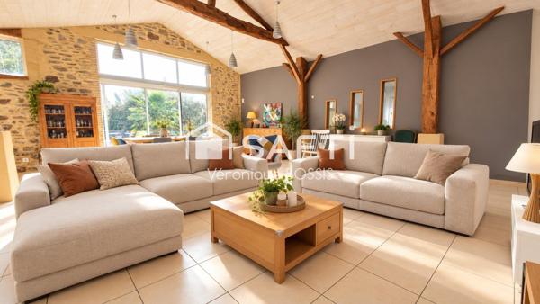 Vendée : Grange rénovée de caractère de 248m2 : charme, espace et sérénité à la campagne