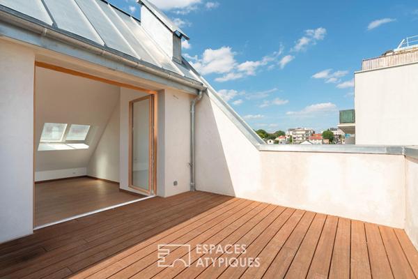 Triplex d’architecte avec terrasses et vue dégagée