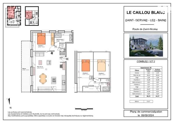 LE CAILLOU BLANC - Appartement T4 duplex à SAINT-NICOLAS-DE-VEROCE