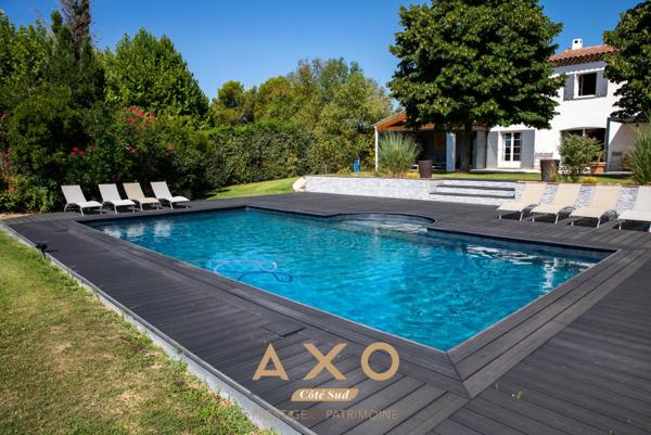 EXCLUSIVITE - AIX EN PROVENCE - SET CLUB - MAISON T8 260M2 ET T2 40M2 - VUE -  TERRAIN 4000M2 - 2 495 000 Euros