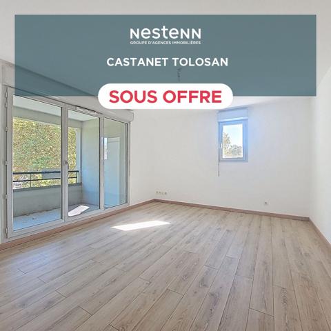 Appartement T2 de 47m² au 2ème étage avec ascenseur, terrasse et garage à vendre au centre-ville de Castanet-Tolosan