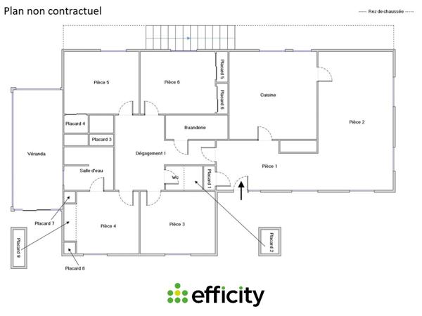 Maison 6 pièces - 114 m² Exclusivité efficity
