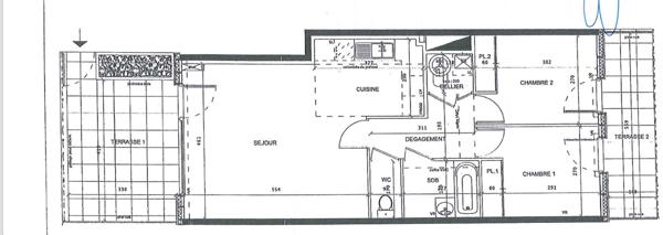 superbe T3 en rez-de-jardin