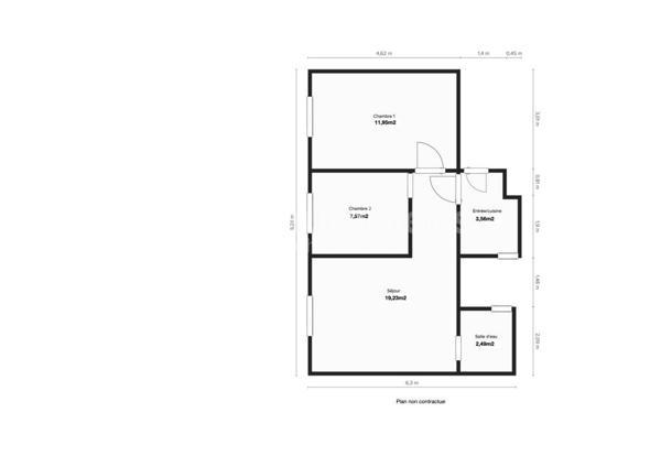 Appartement trois pièces Batignolles