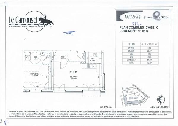 Appartement de 47 m²