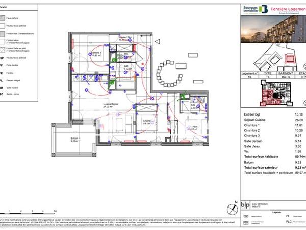 Location Appartement 4 pièces 80.7 m² - 7 RUE ANNE FRANCK Floirac 33270
