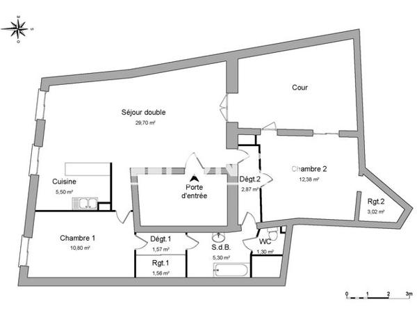 Location Appartement 3 pièces 74.48 m² - 39 RUE DES ANCIENS COMBATTANTS Beziers 34500