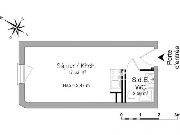 Location Studio 19.88 m² - 34 RUE MARCELLIN BERTHELOT La Roche Sur Yon 85000