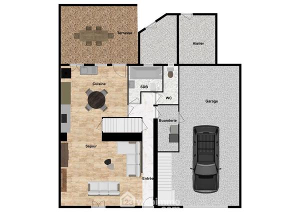 Maison de ville 124 m² à Valence-en-Poitou 86700
