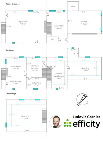 Maison 5 pièces - 91 m²