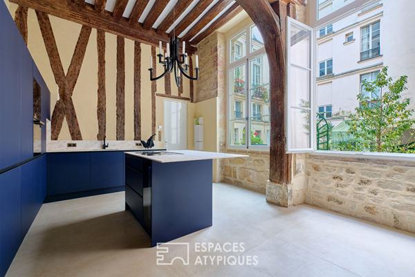 Appartement à l’esprit Loft sur l’île Saint-Louis