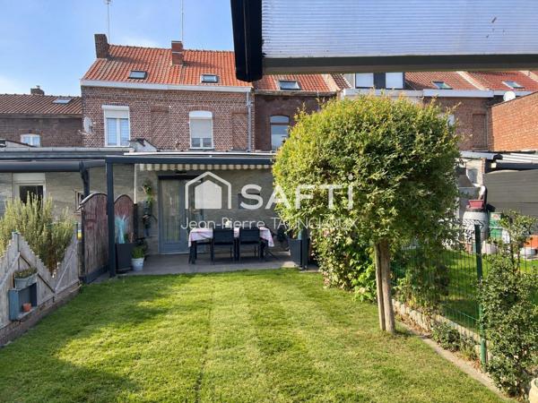 Maison familiale, jardin, métro à pied