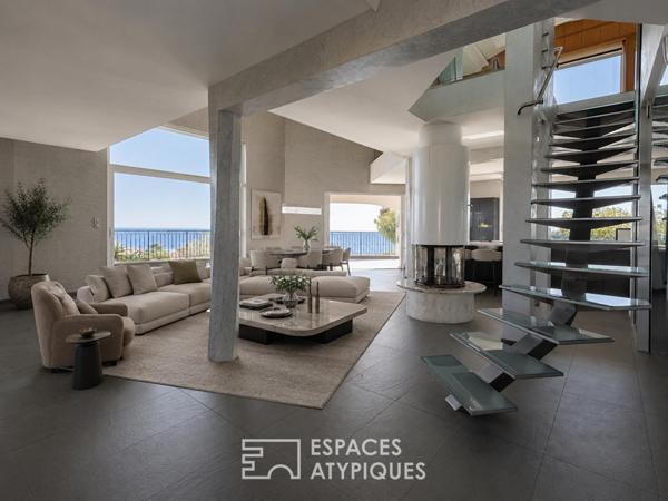 Villa contemporaine vue mer panoramique