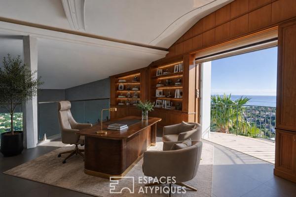 Villa contemporaine vue mer panoramique