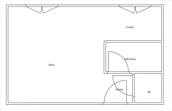 Appartement à vendre |  Clichy |  1 pièce | 18 m²
