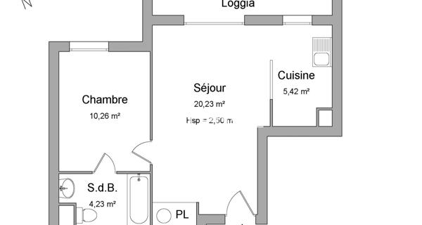 Location Appartement 2 pièces 40.14 m² - Cachan 94230