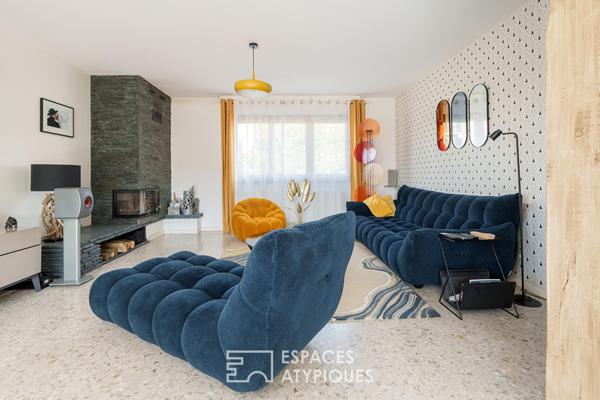 Maison seventies rénovée avec vue dégagée