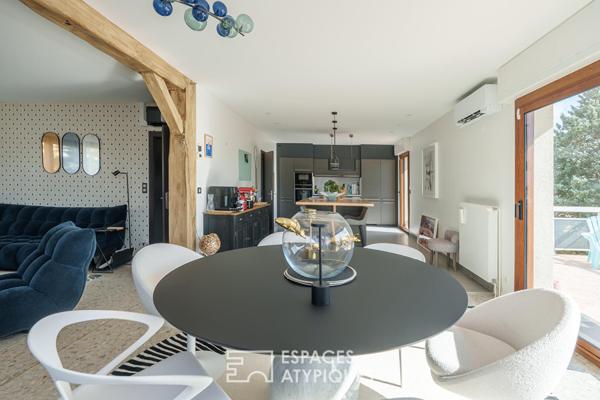 Maison seventies rénovée avec vue dégagée