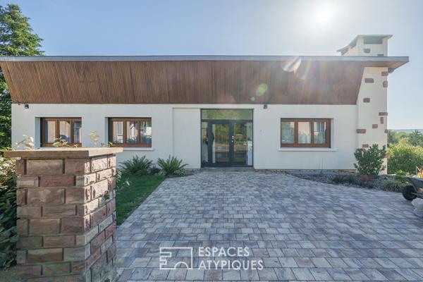 Maison seventies rénovée avec vue dégagée