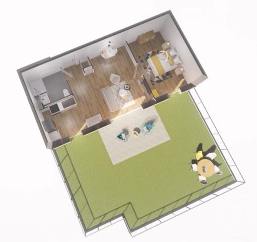 Appartement F2 à vendre  2 pièces - 44,49 m2 PERROS GUIREC - 22