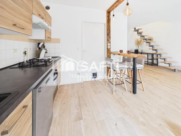 Centre ville, garage, jardin.