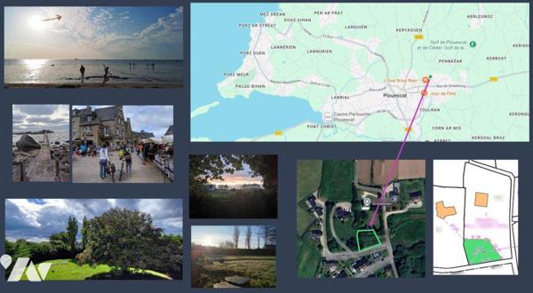 Terrain à bâtir à proximité du centre ville de Plouescat, secteur calme