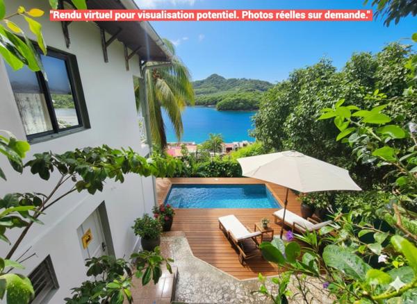 Maison de 8 pièces  en R+1, 126 m² habitable, VUE MER- ACCES MER PROCHE PONTON