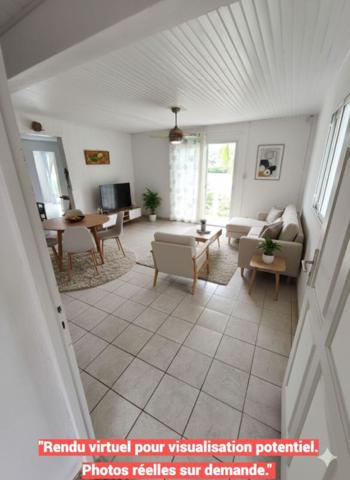 Maison de 8 pièces  en R+1, 126 m² habitable, VUE MER- ACCES MER PROCHE PONTON