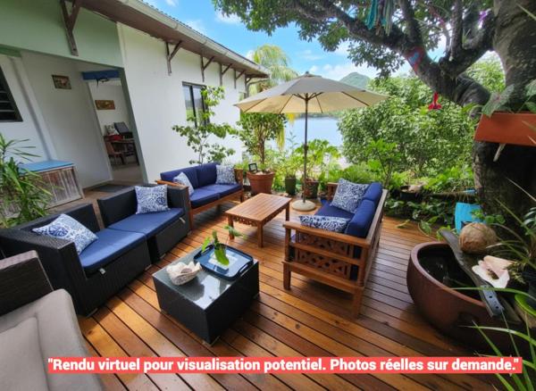 Maison de 8 pièces  en R+1, 126 m² habitable, VUE MER- ACCES MER PROCHE PONTON