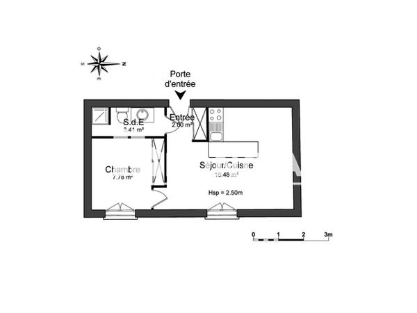 Location Appartement 2 pièces 31.67 m² - 452 AVENUE DE VERDUN Merignac 33700