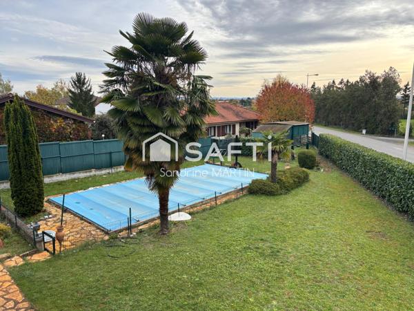 Maison T4, 95m2, piscine 10x5m, garage 76m2, abri camping car