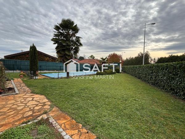 Maison T4, 95m2, piscine 10x5m, garage 76m2, abri camping car