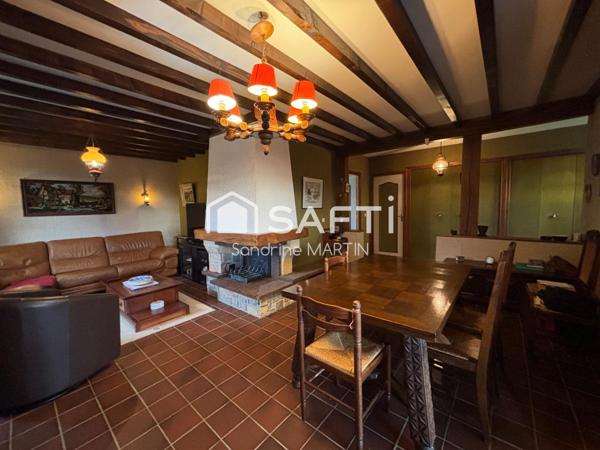 Maison T4, 95m2, piscine 10x5m, garage 76m2, abri camping car