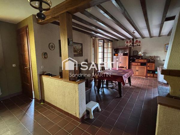 Maison T4, 95m2, piscine 10x5m, garage 76m2, abri camping car