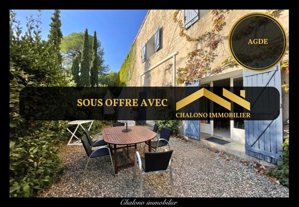 Agde (34300) DEPT 34 – AGDE – VILLA 4 PIÈCES 132 M², 3 CHAMBRES. CALME ABSOLU, À 10 MIN DES PLAGES